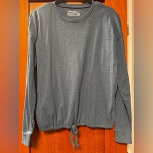 Eddie Bauer Teal Cotton Long Sleeve Top